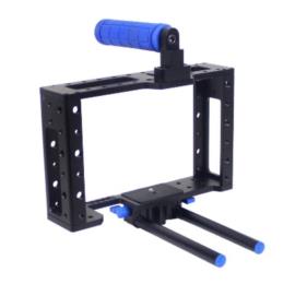 کیج-دوربین-DSLR-camera-Cage-C2-with-top-handle-with-15mm-rod-block-rig
